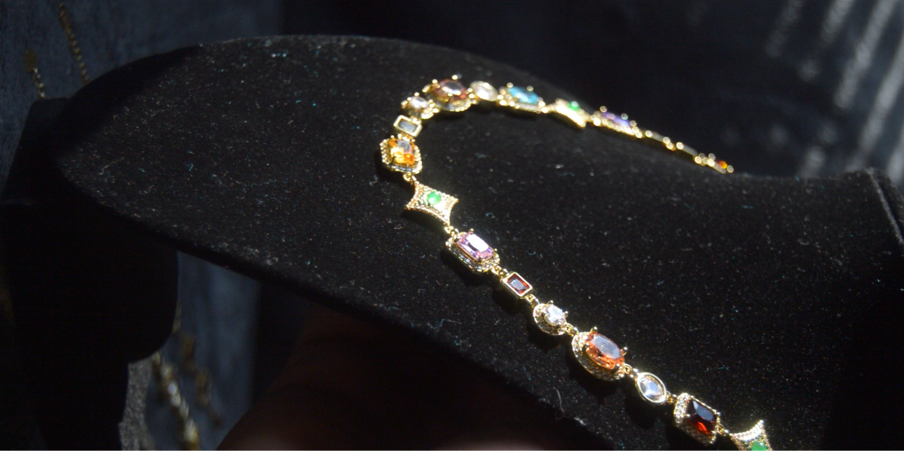 Scarlet Gemstone Necklace