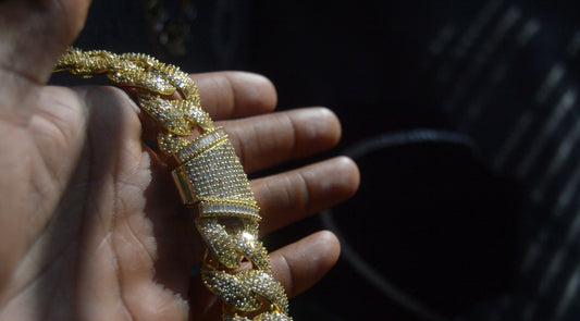 14k Gold Bane Cuban Link Baguette