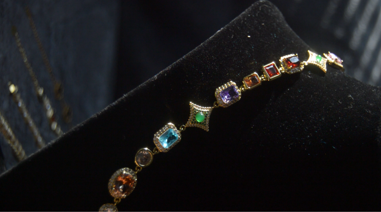 Scarlet Gemstone Necklace