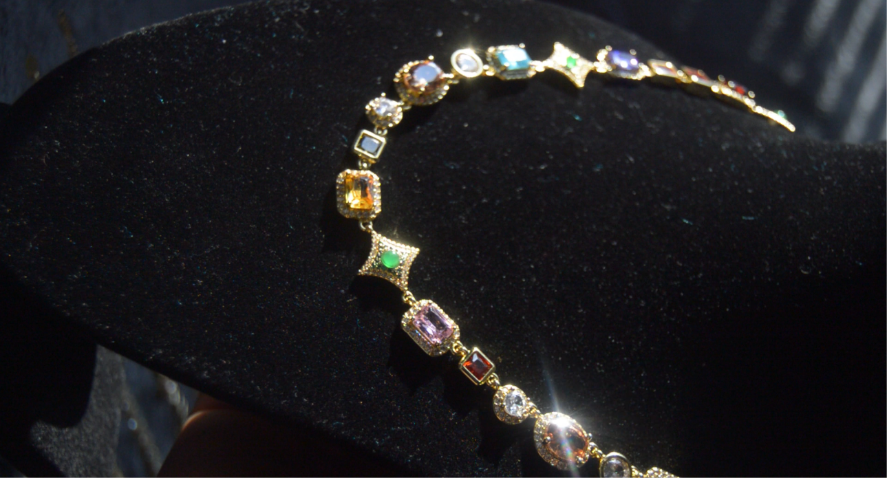 Scarlet Gemstone Necklace