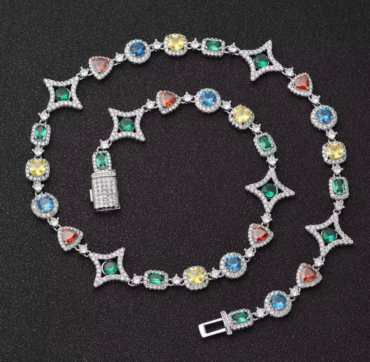 Scarlet Gemstone Necklace/ Bracelet ￼