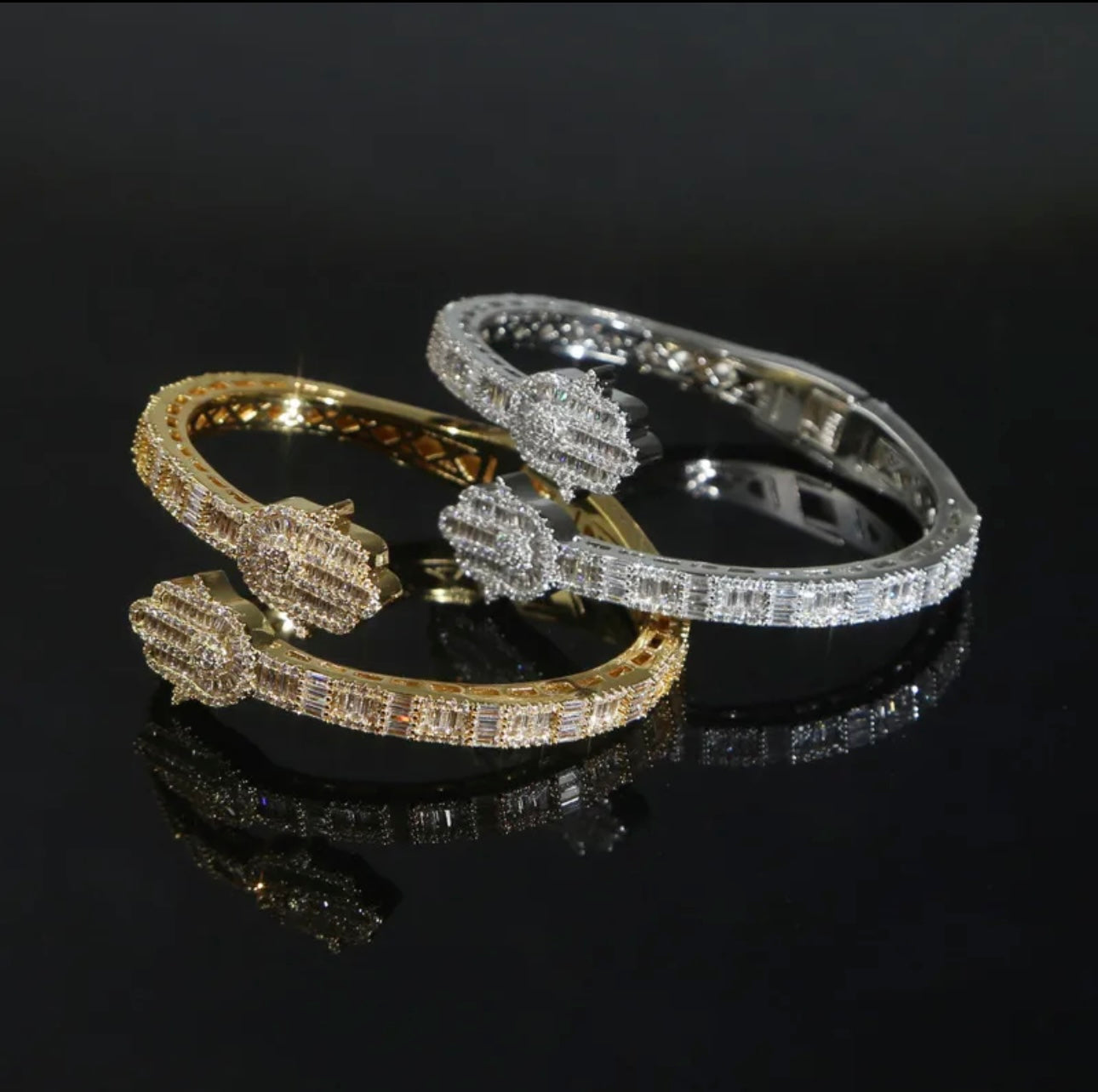 Eternal Hamsa Baguette Cuff