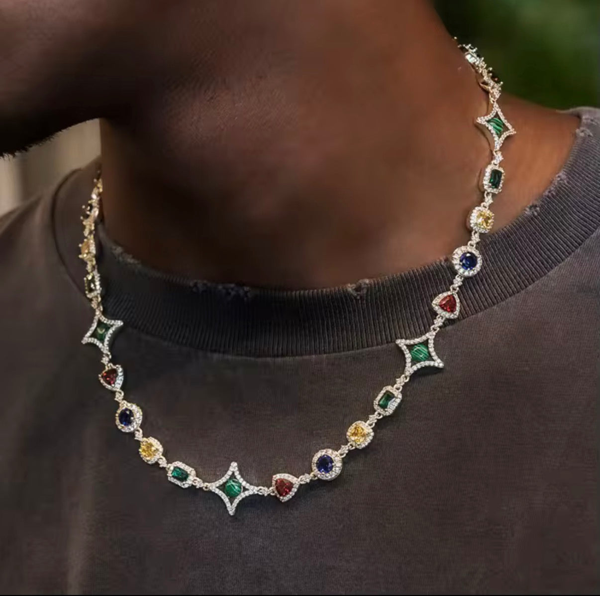 Scarlet Gemstone Necklace/ Bracelet ￼