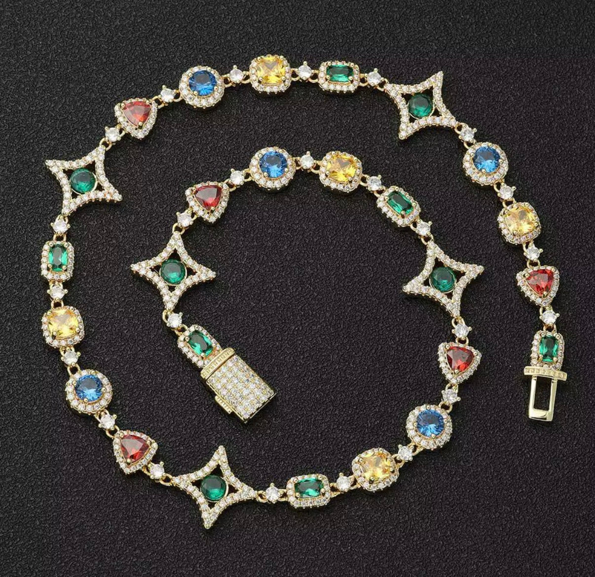 Scarlet Gemstone Necklace/ Bracelet ￼