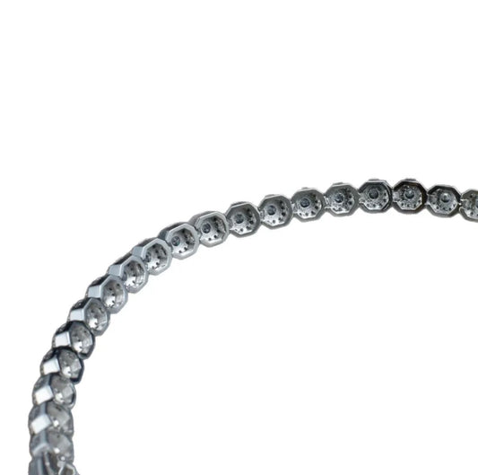 Aurora Ice Barrel-Clasp Tennis Bracelet