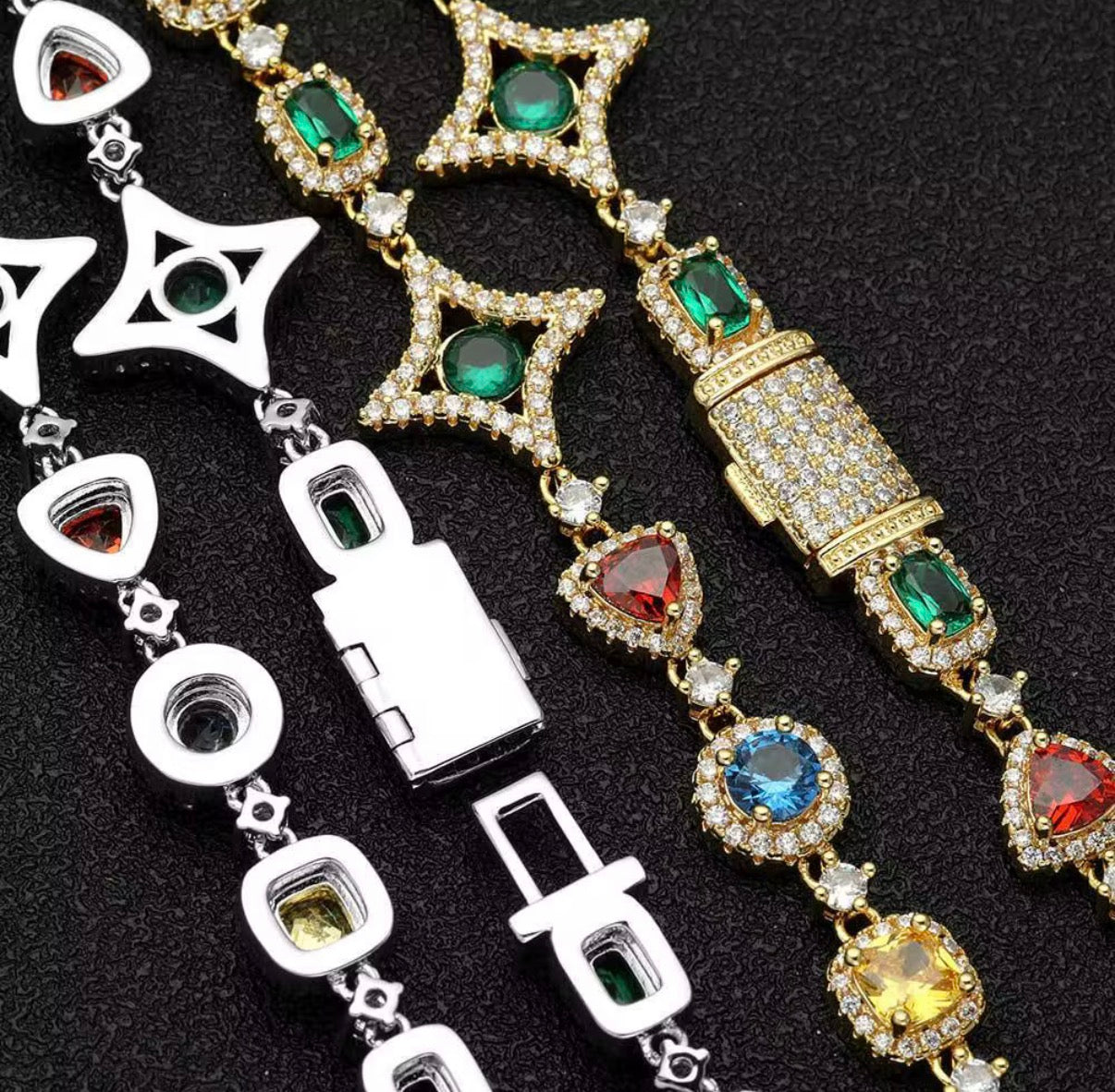 Scarlet Gemstone Necklace/ Bracelet ￼
