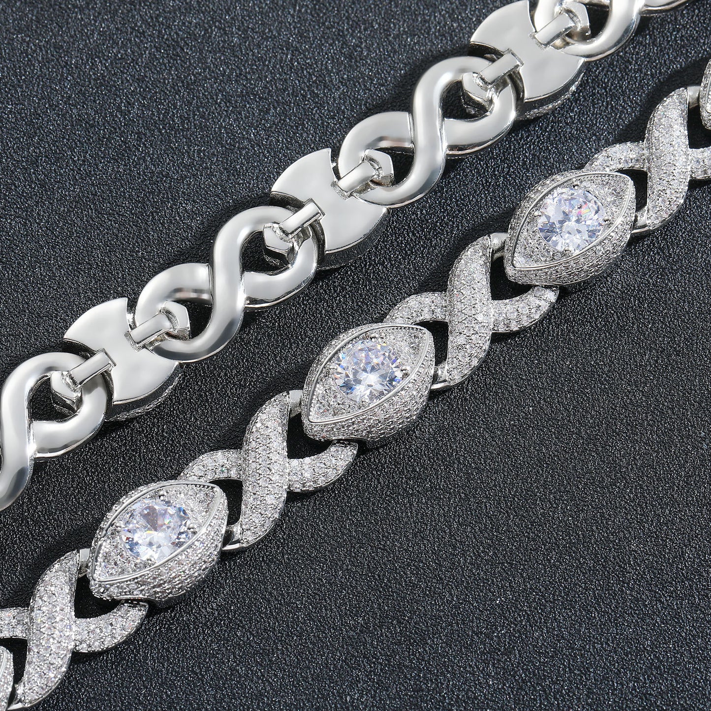 Vision Diamond-Set Infinity Bracelet