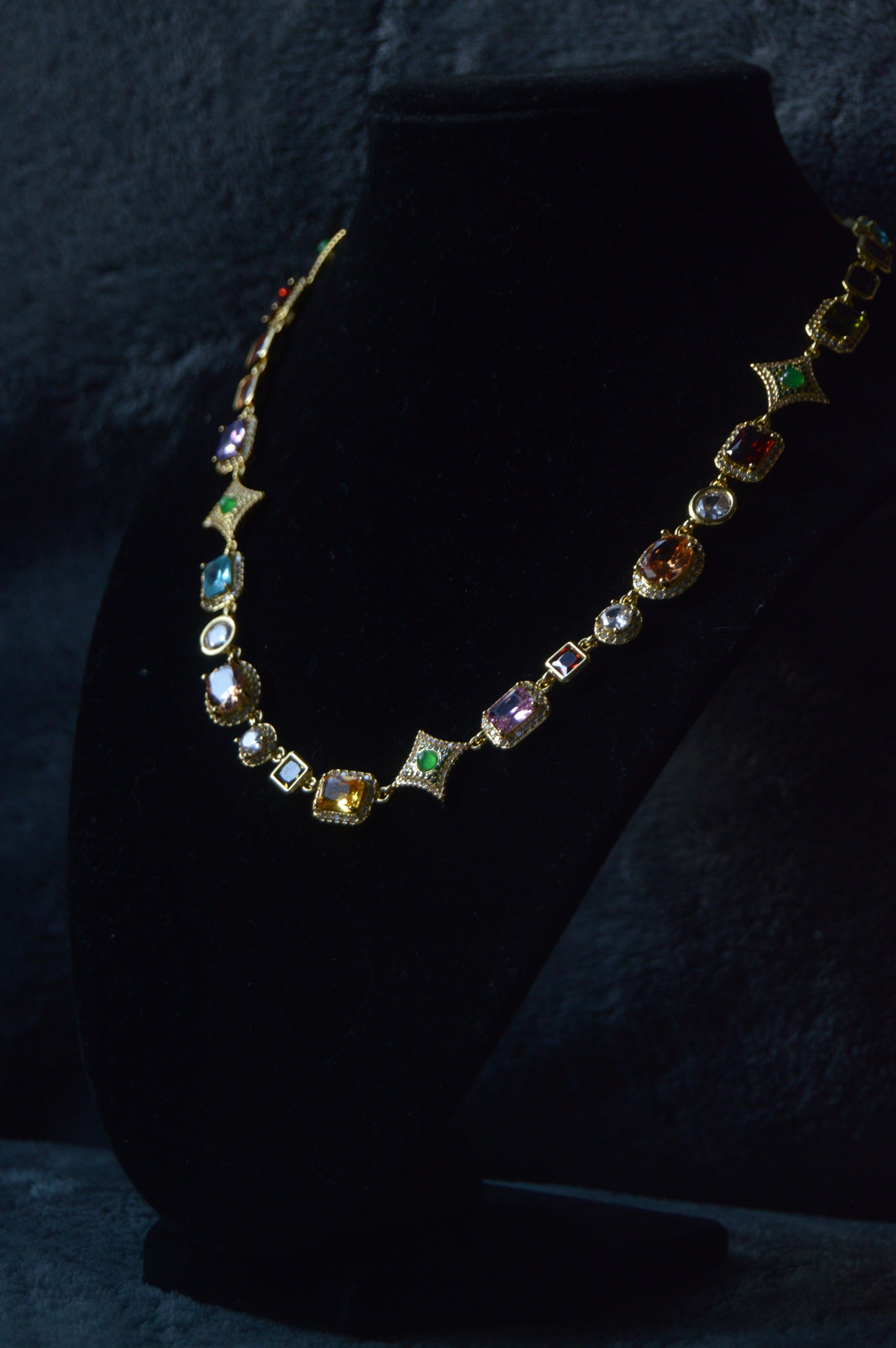 Scarlet Gemstone Necklace