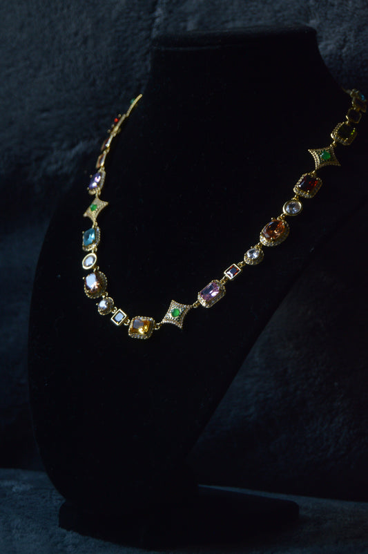 Scarlet Gemstone Necklace