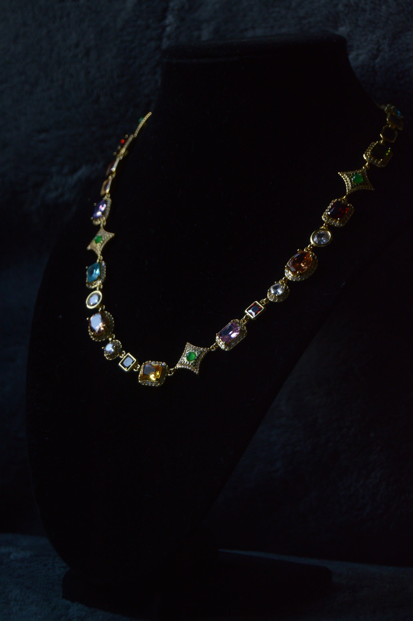 Scarlet Gemstone Necklace