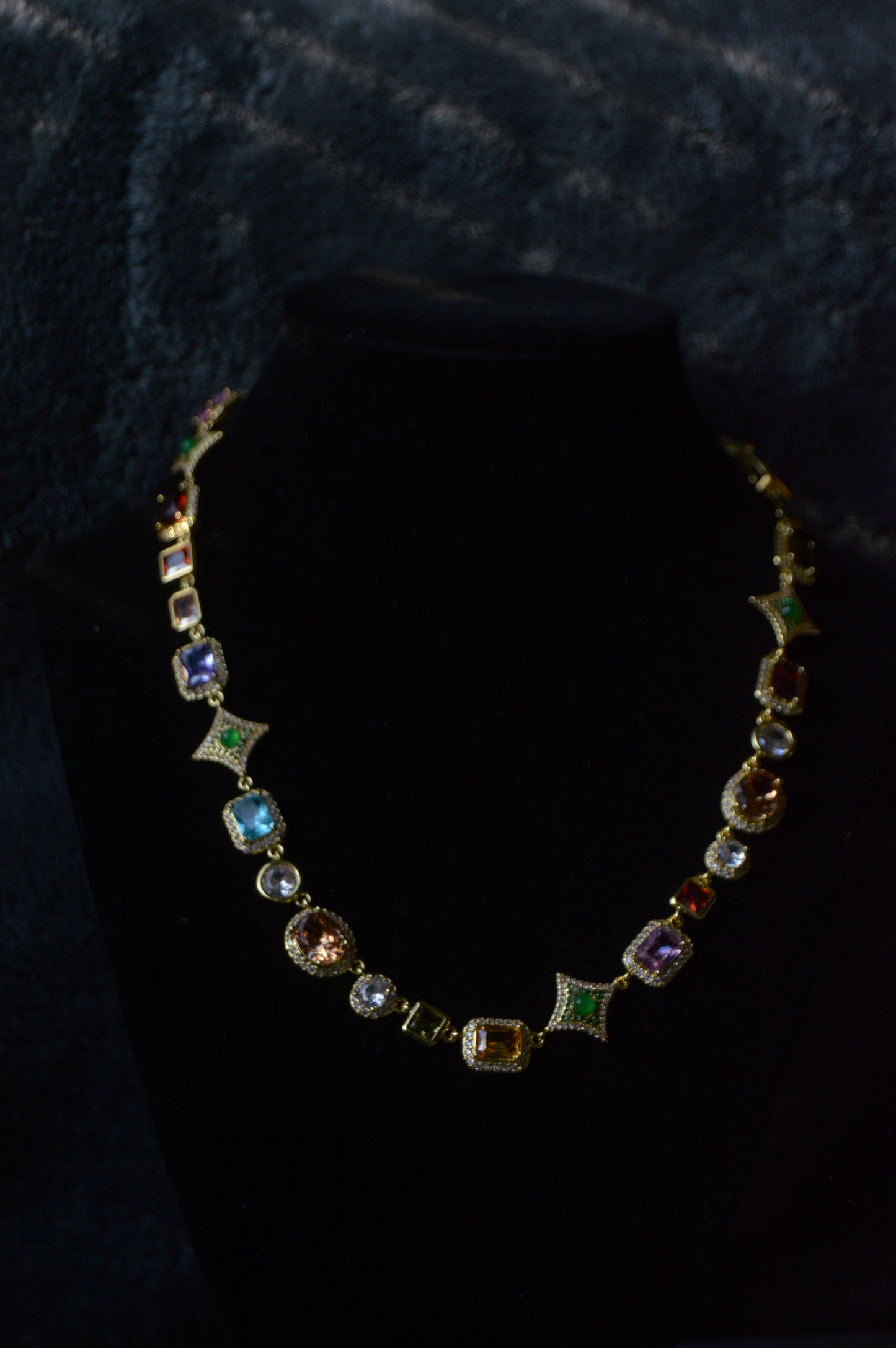 Scarlet Gemstone Necklace